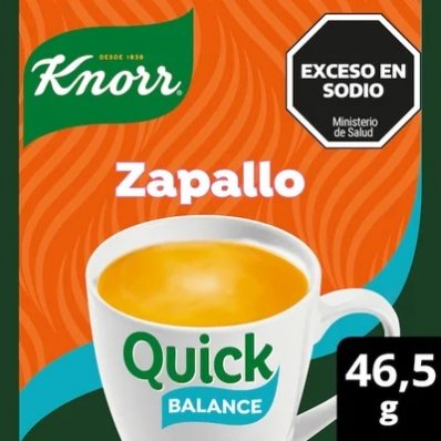 KNORR SOPA QUICK ZAPALLO BALANCE 5 SOB