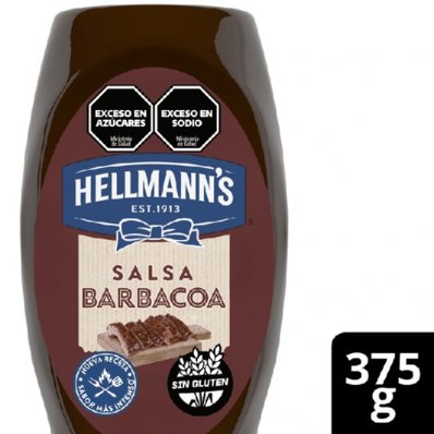 HELLMANN´S BARBACOA 375GRS SIN TACC