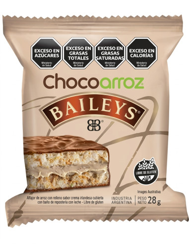 ALFAJOR CHOCOARROZ BAILEYS 28GRS
