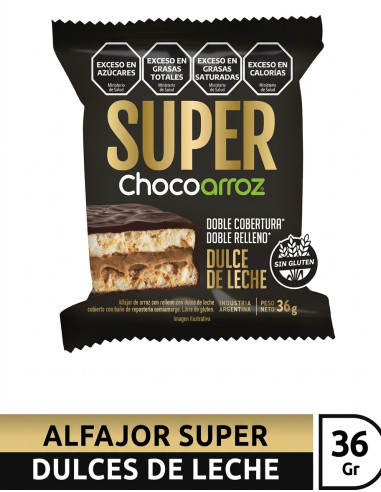 ALFAJOR CHOCOARROZ SUPER DDL 36 GRS.