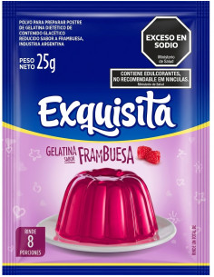 GELATINA EXQUISITA FRAMBUESA 25GRS