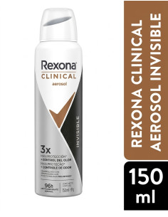 REXONA WOMEN CLINICAL INVISIBLE 96H 150ML