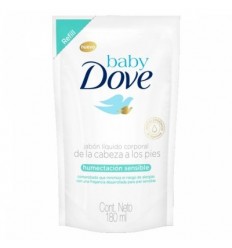DOVE BABY JABON LIQUIDO  H SENS REP 180ML