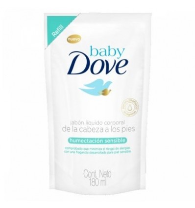 DOVE BABY JABON LIQUIDO  H SENS REP 180ML
